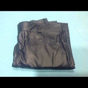 Faux leather leggings
